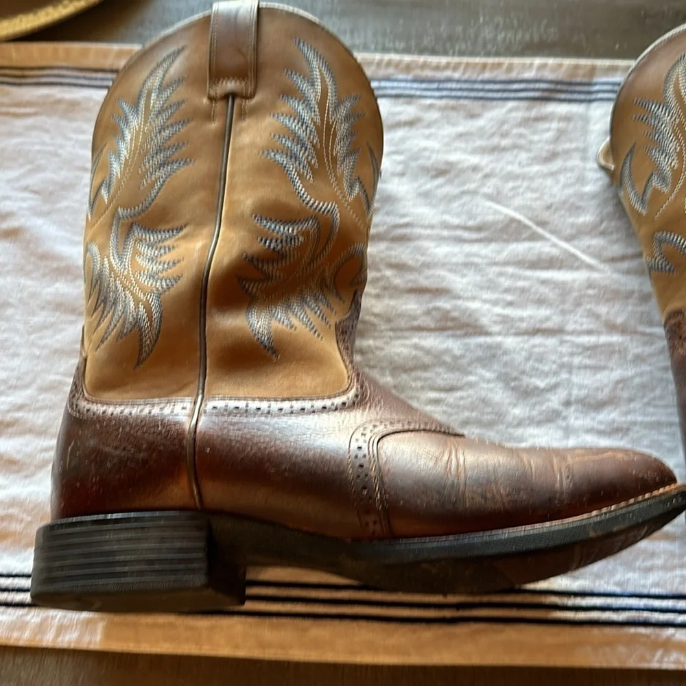 Ariat Heritage Stockman Western Boots Men’s Size US 10.5 EE Brown 10002252